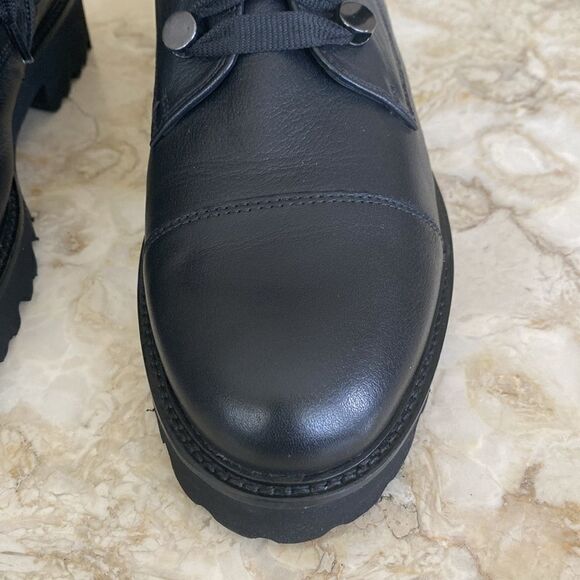 Gabor Black Leather Biker Boots - As New - Picture 5 of 14